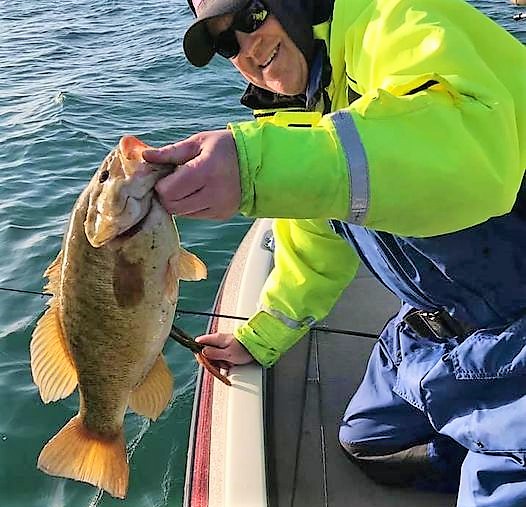 Bass Bite Begins - Steelhead, Lake Trout and Browns offer Tough Bite in Lower Niagara River