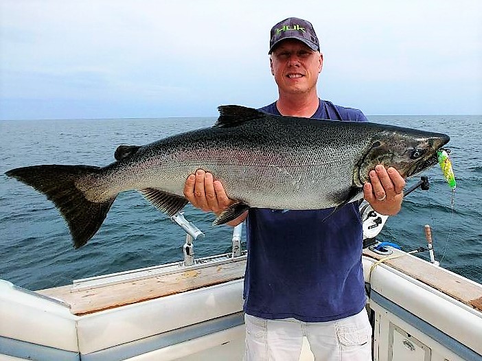 Orleans County, NY – Fishing Report from Capt. John Oravec of Tight Lines Charters, August 14, 2018.